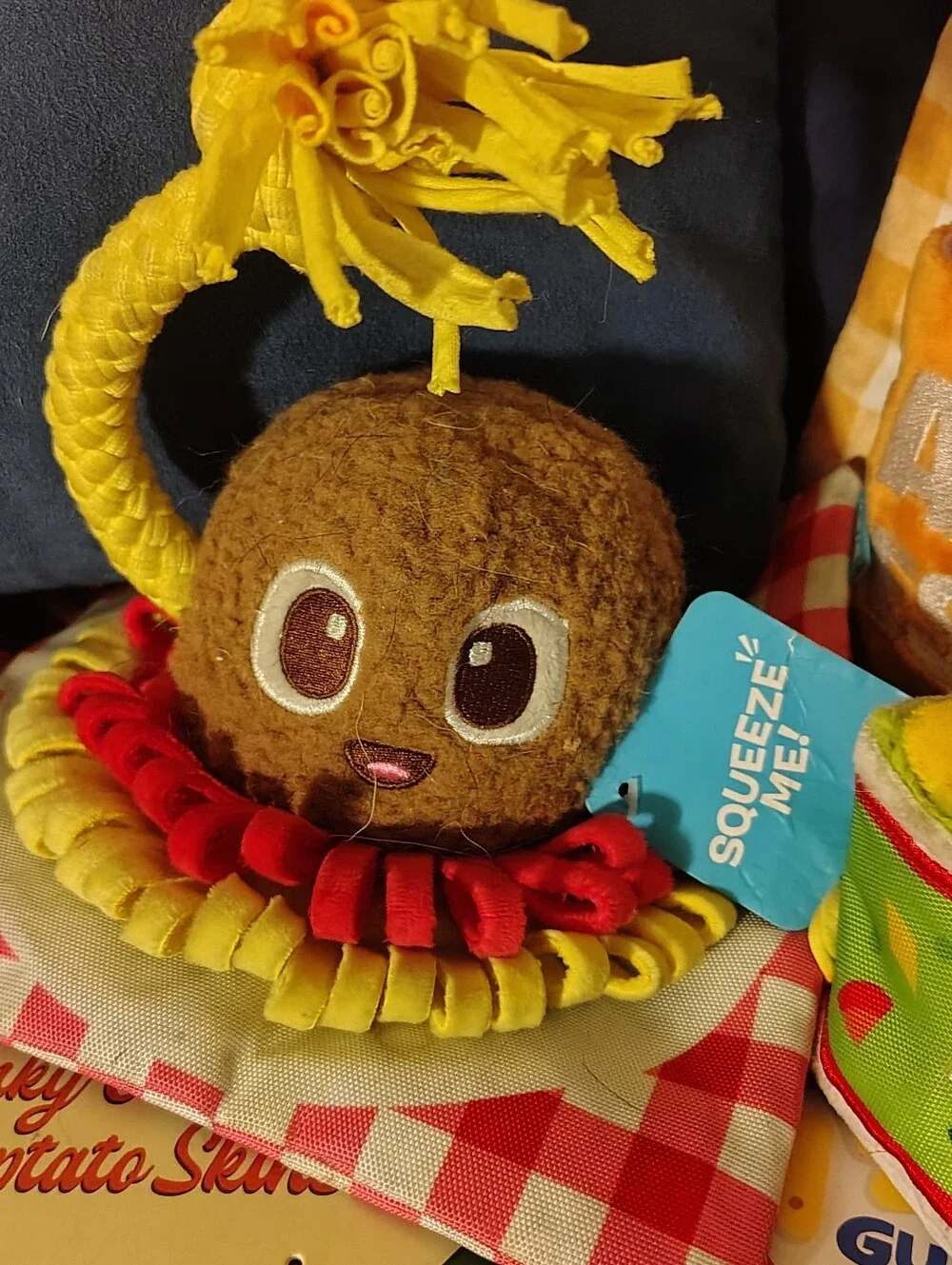 NWT BarkBox Dog Toy Lot of 3 - Guac-A-Molly, Lickin Kitchen Kit & Puptato Skins